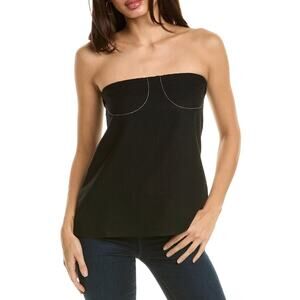 WeWoreWhat Strapless A-line Wool Blend Tube Top In Black Size 12 Minimalist